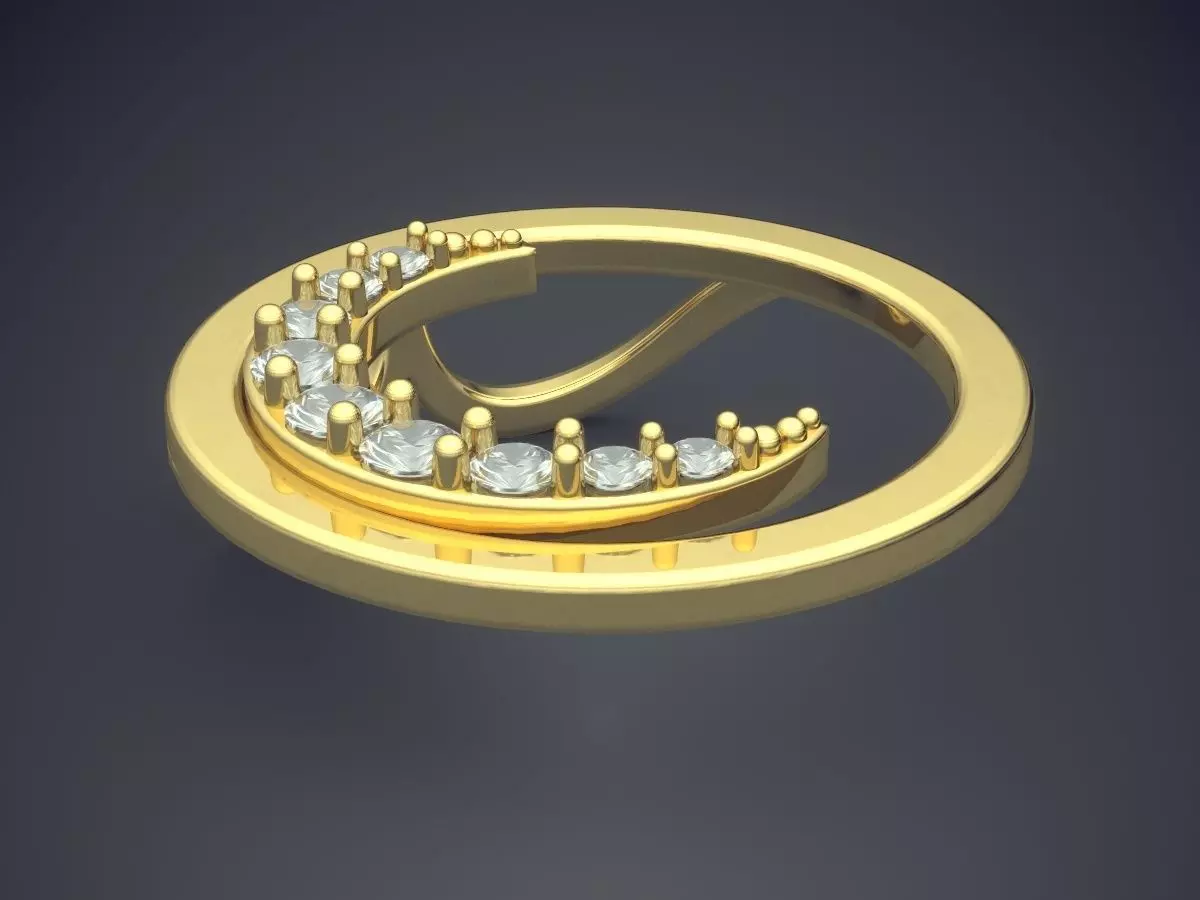 Gorgeous Moon Pendant 3D print model_0