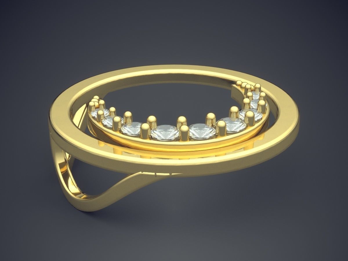 Gorgeous Moon Pendant 3D print model_3