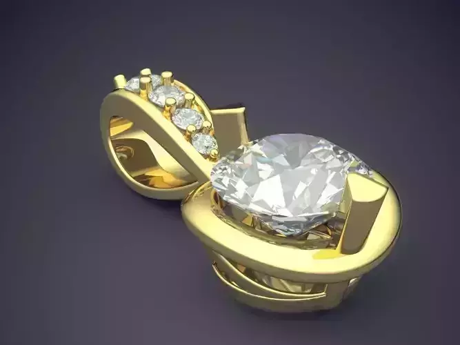 Beautiful Elegant Diamond Pendant