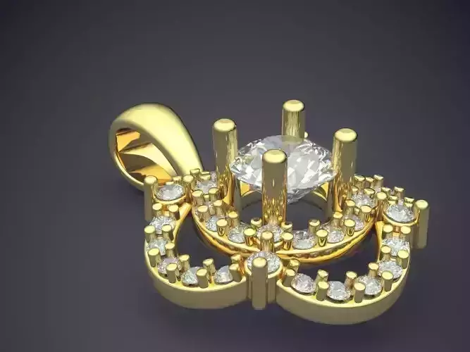 Luxurious Pendant With Diamonds 2279