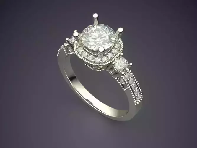 Ring With Diamonds 2278