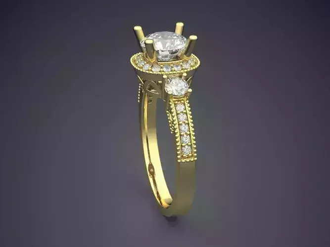 Ring With Diamonds 2278