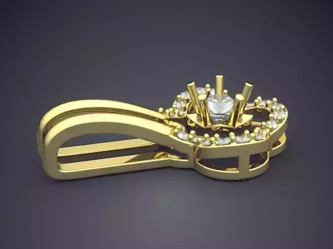Unique Pendant With Diamonds 2261