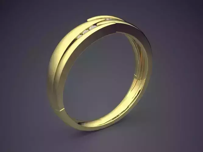 Unique Futuristic Diamond Ring