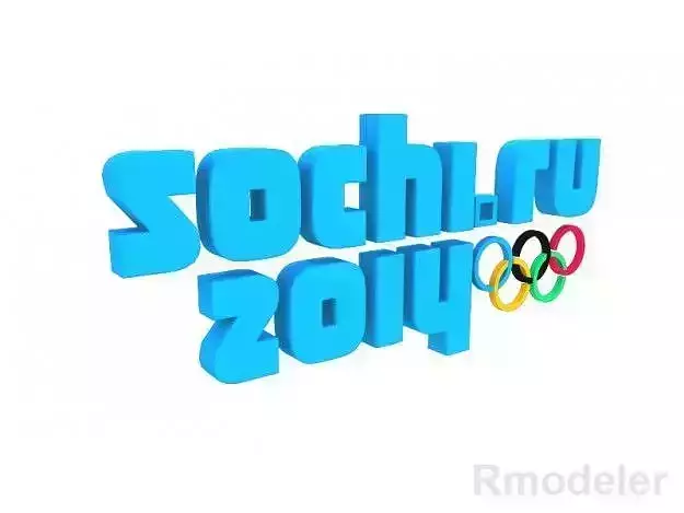Olympic Games Sochi 2014 3d Logo