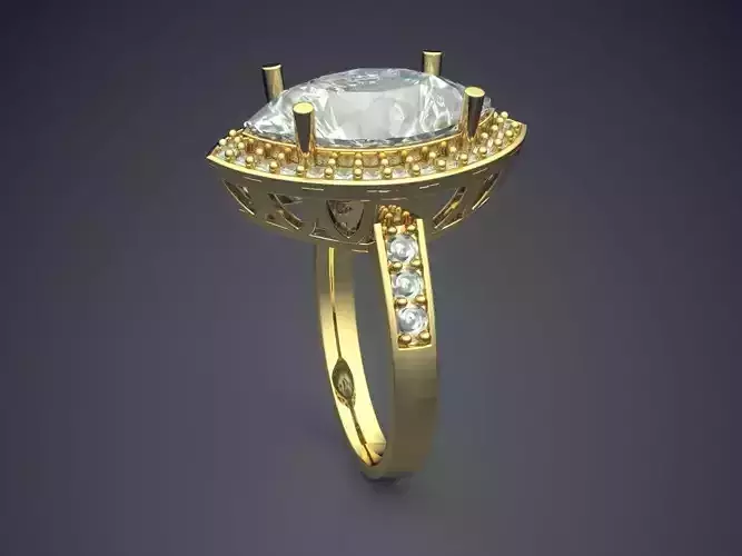 Ring With Diamonds 2255