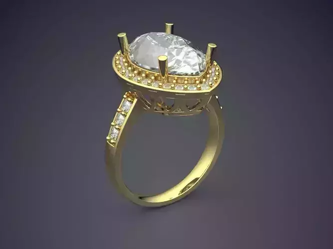 Ring With Diamonds 2255 3D print model