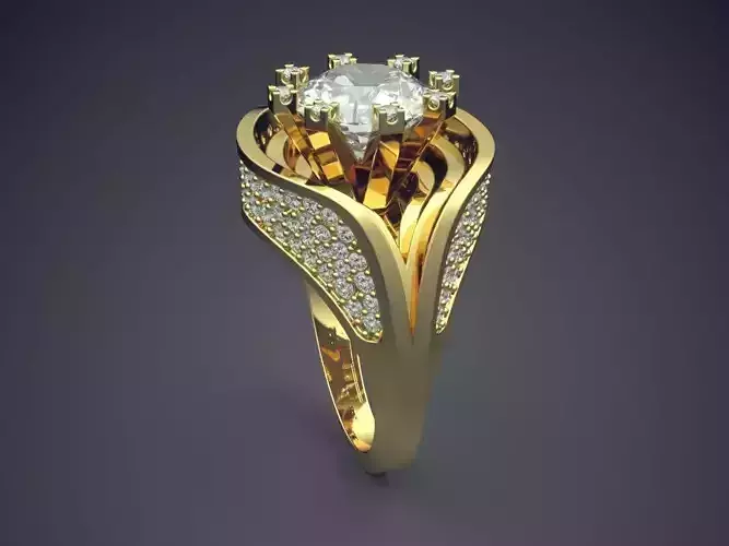 Luxurious Ring With Diamonds 2257