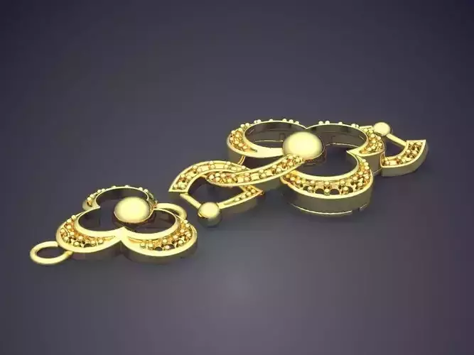 Unique Design Chained Flower-Detailed Pendant