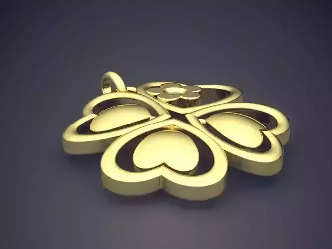 Lucky Four Leaf Clover Pendant