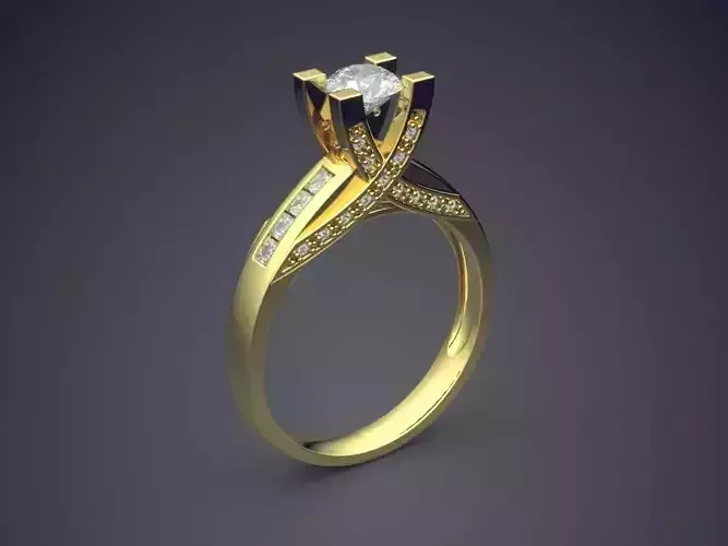 Ring With Diamonds 2229