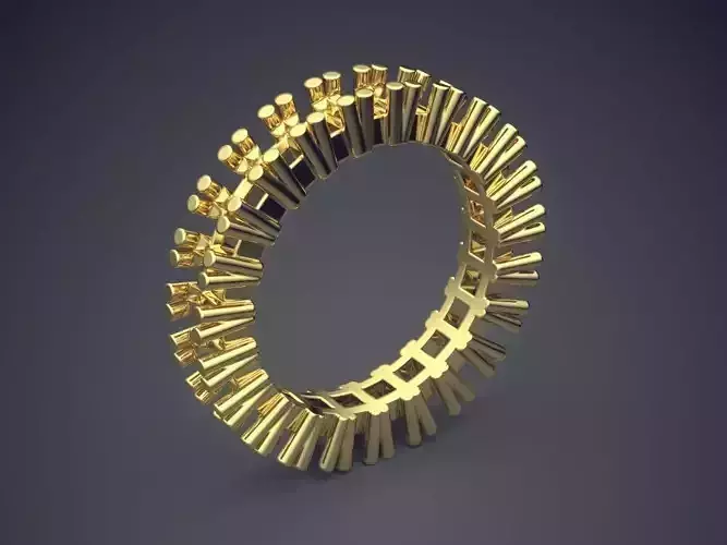 Luxurious Minimalistic Engagement Ring with Diamonds