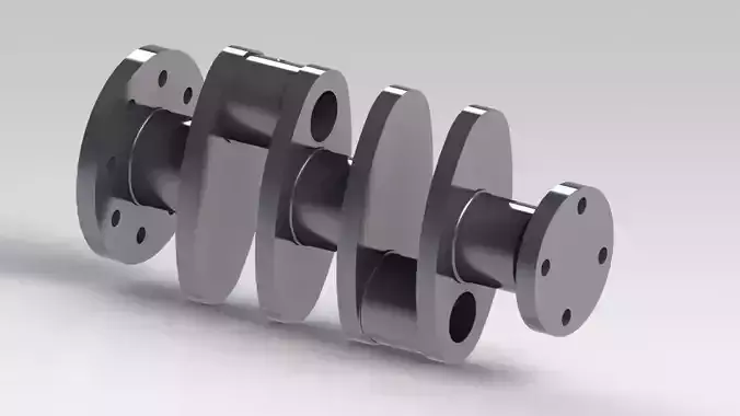 Protec 7-51 - Crankshaft Free 3D model