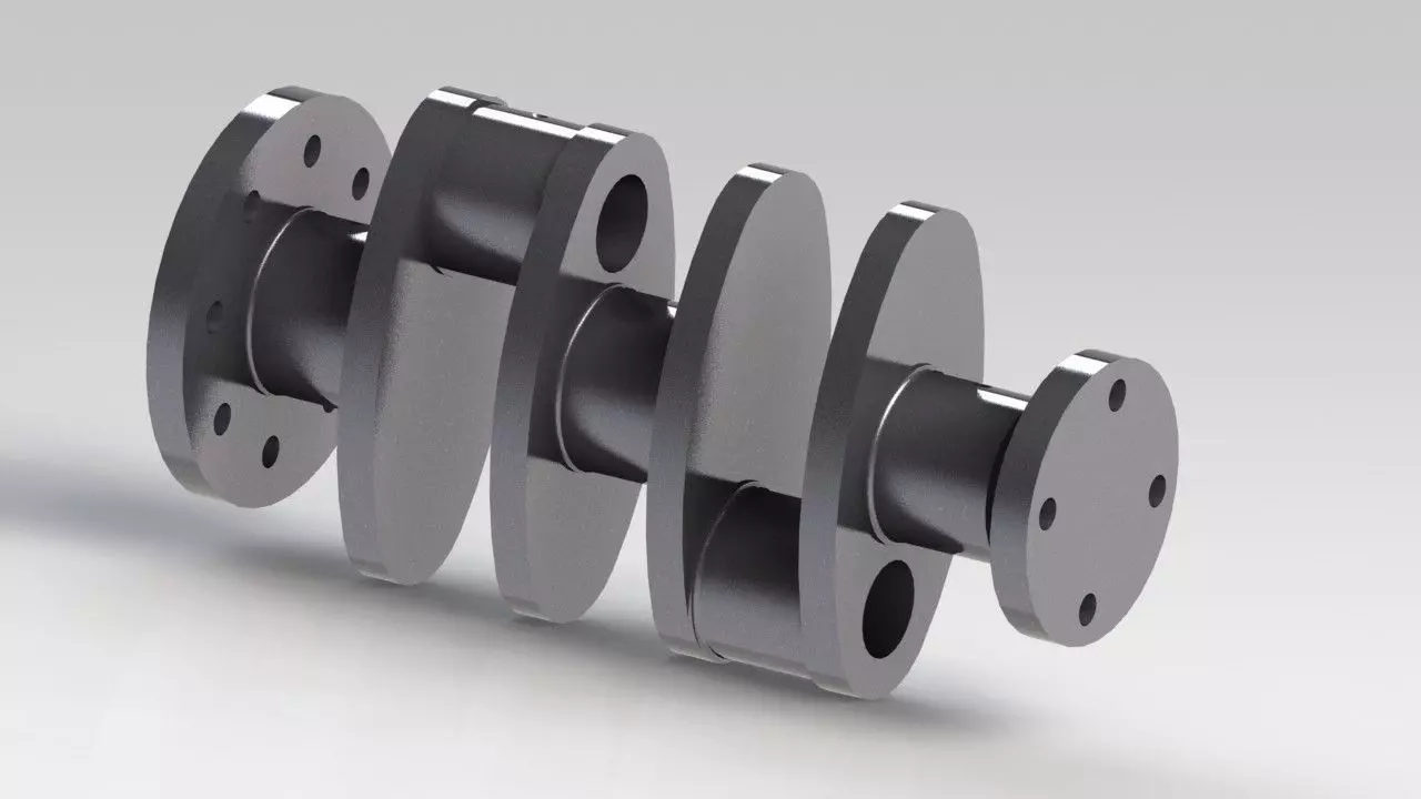 Protec 7-51 - Crankshaft Free 3D model_0