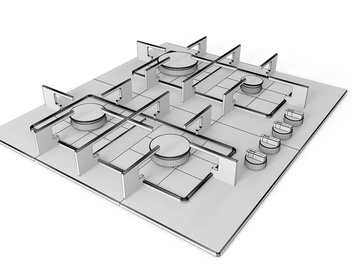 Cooktop 07 3D model_13