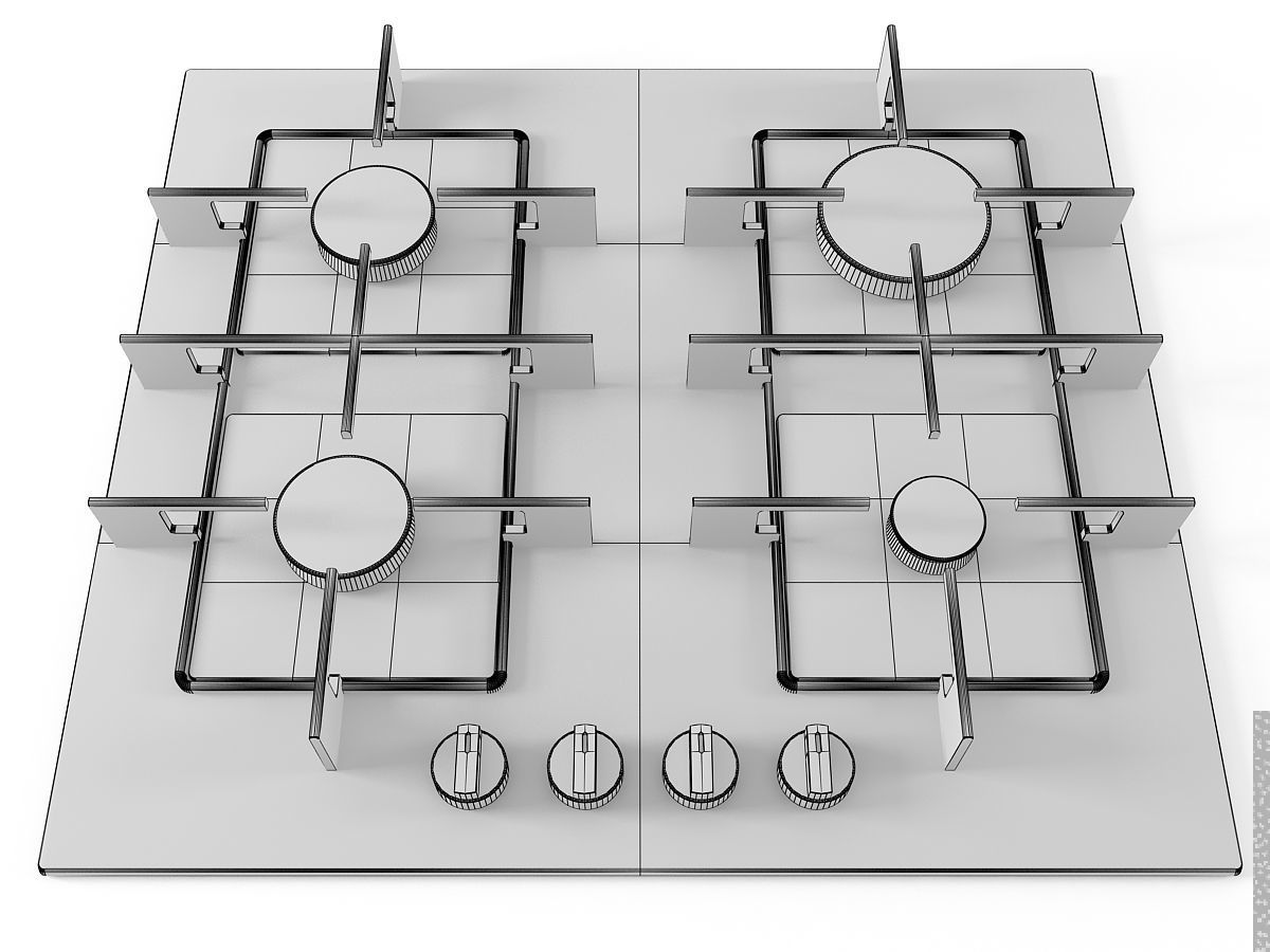 Cooktop 07 3D model_11