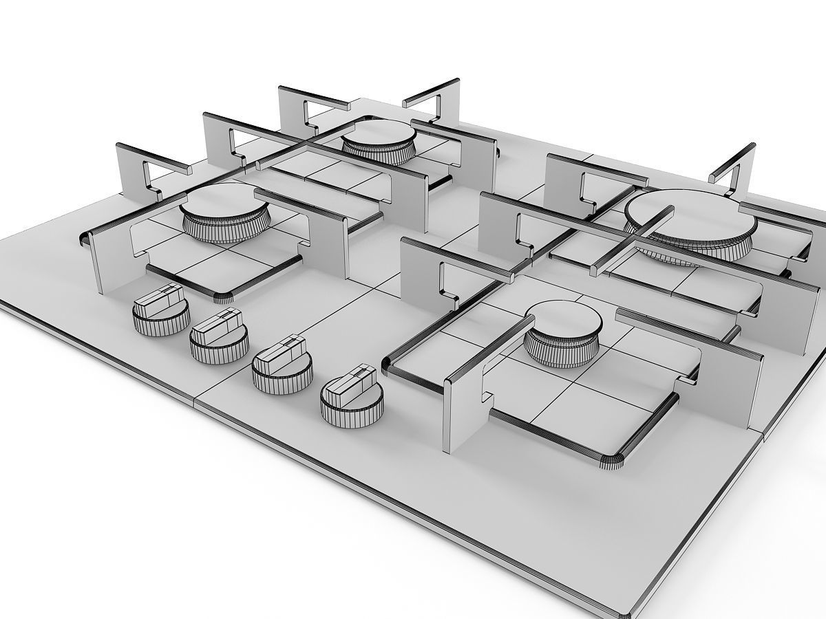 Cooktop 07 3D model_10