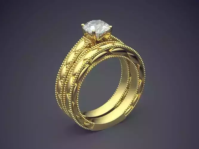 Detail Ring With Diamond 2172