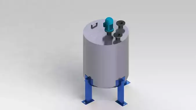 Storage with stirrer Free 3D model