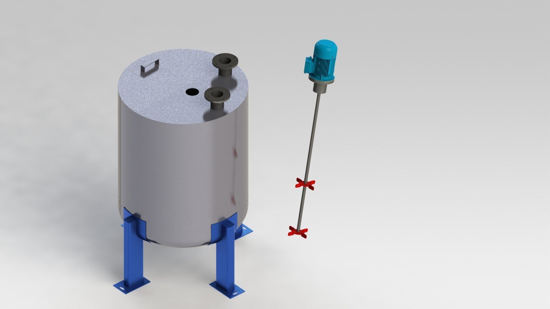 Storage with stirrer Free 3D model_1