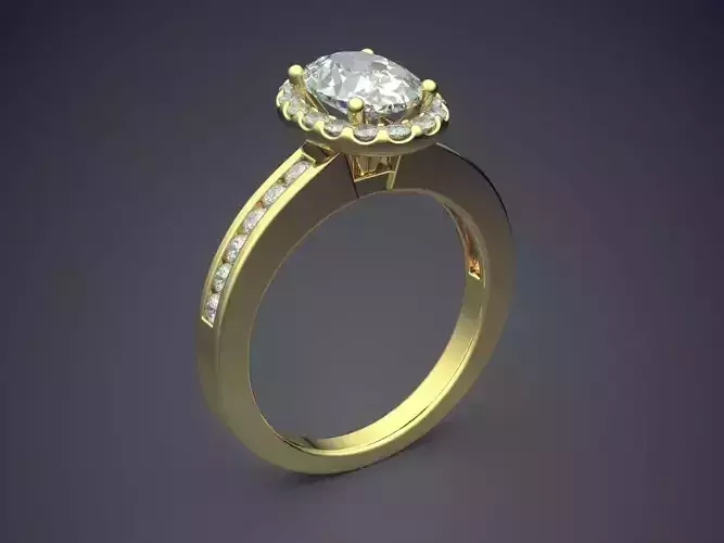 Vintage Glamorous Engagement Ring