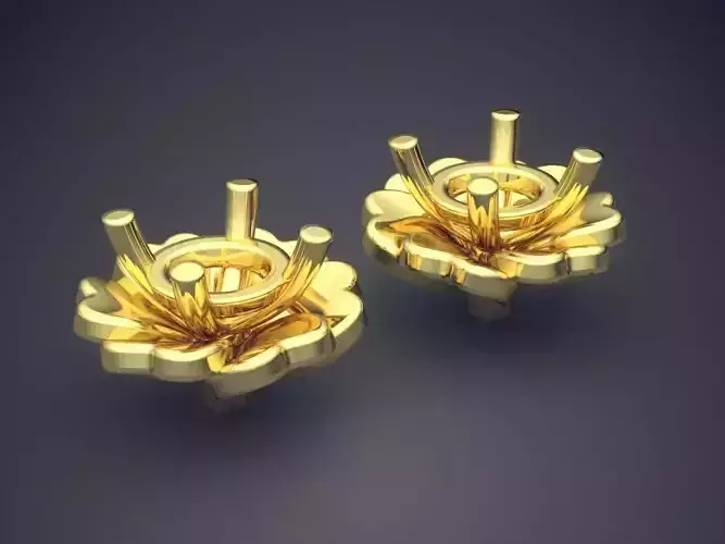 Flower Shape Earrings 2117