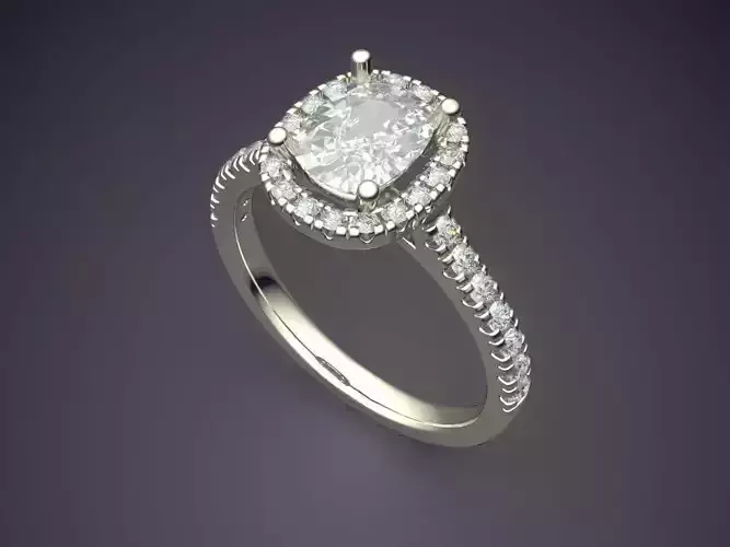 Thin Ring With Diamonds 2116