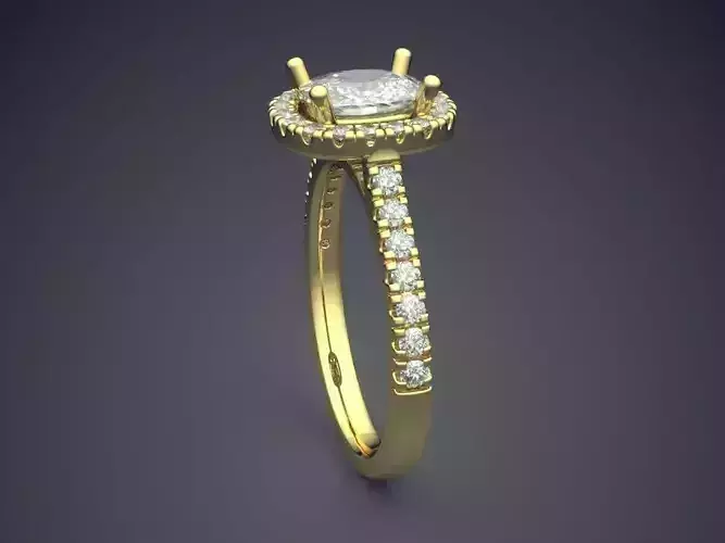 Thin Ring With Diamonds 2116