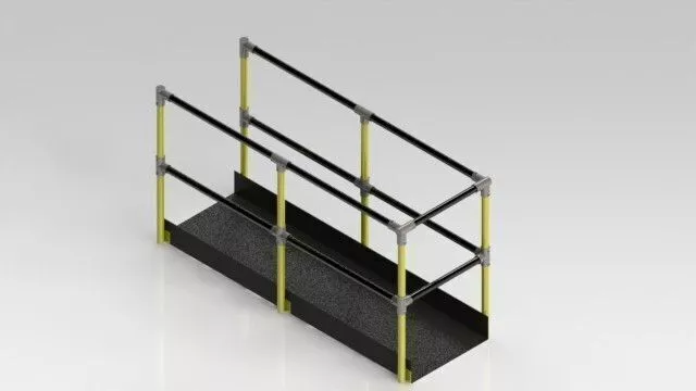 Handrail Industrial Model 1 Free 3D model