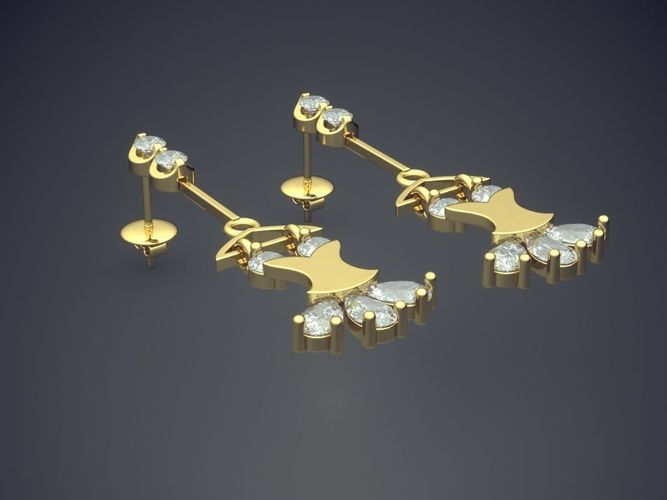 Cute Girly Earrings 3D print model