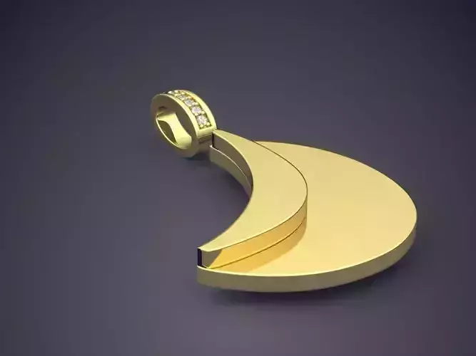 Cute Banana Pendant with Detailing