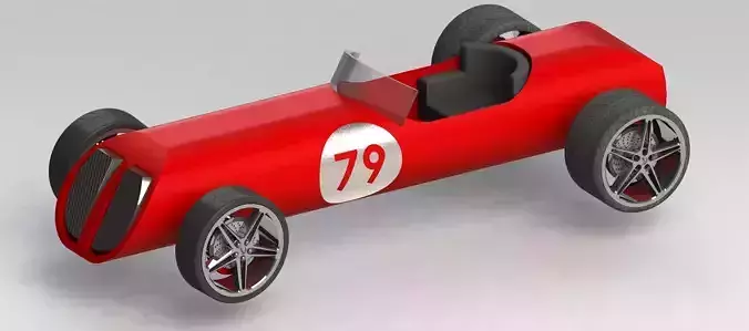 Car racing Free 3D model