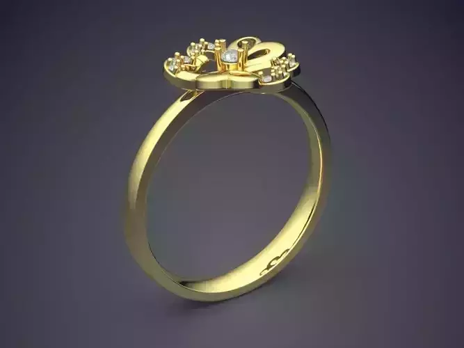 Flower-shaped Wedding Ring 2050