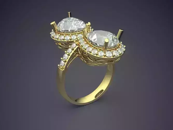 Luxurious Ring With Diamonds 2042