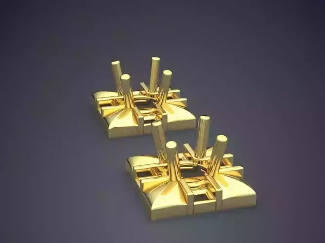 Simple Square Earrings 200