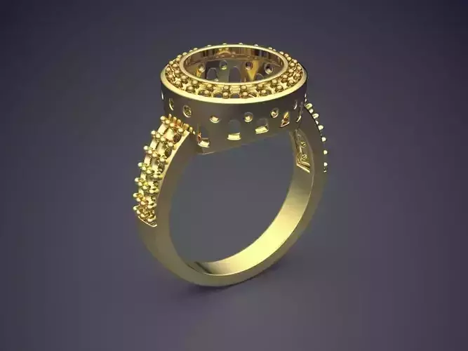 Textured Feminine Ring