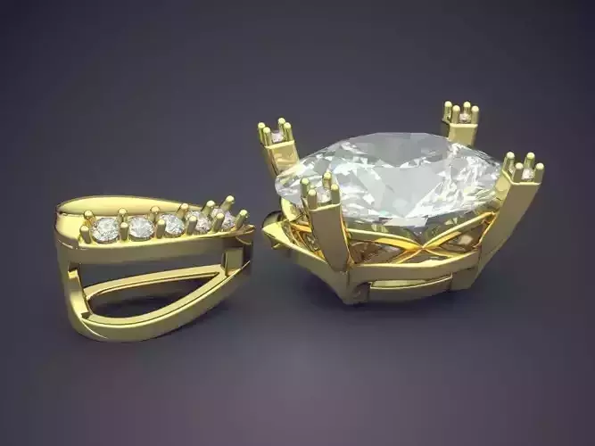 Pendant With Big Diamond 1993