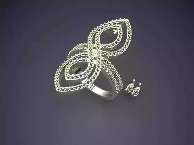 Unique Ring With Small Diamonds 1994