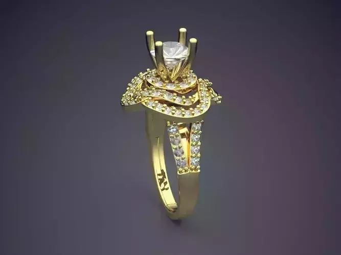 Luxurious Ring With Diamonds 1985