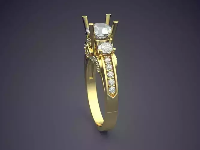 Wedding Ring With Diamonds 1972