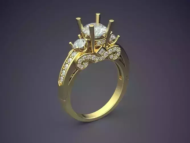 Wedding Ring With Diamonds 1972