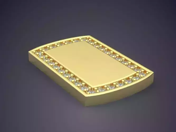 Simple Textured Plate Pendant