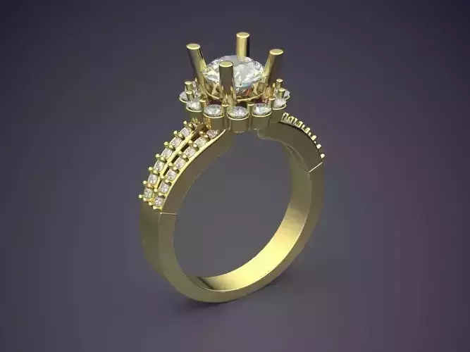 Engagement Ring With Diamonds 1958