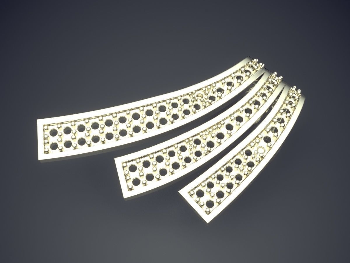Gorgeous Impressive Design Textured Pendant 3D print model_1