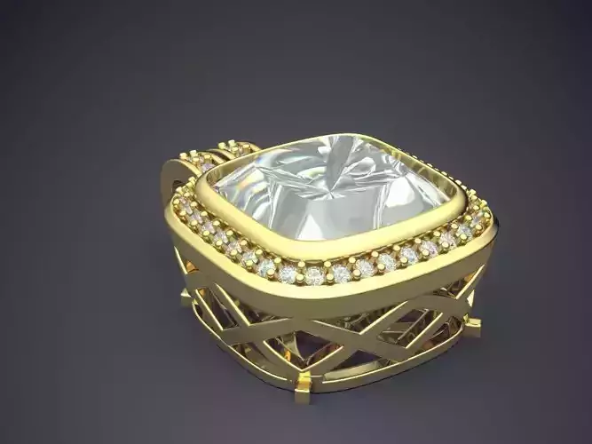 Vintage Minimal Diamond Pendant