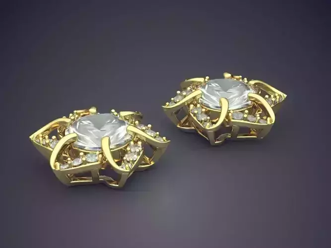 Gorgeous Simple Design Flower Earrings