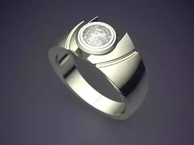 Luxurious Ring With Gem 1909