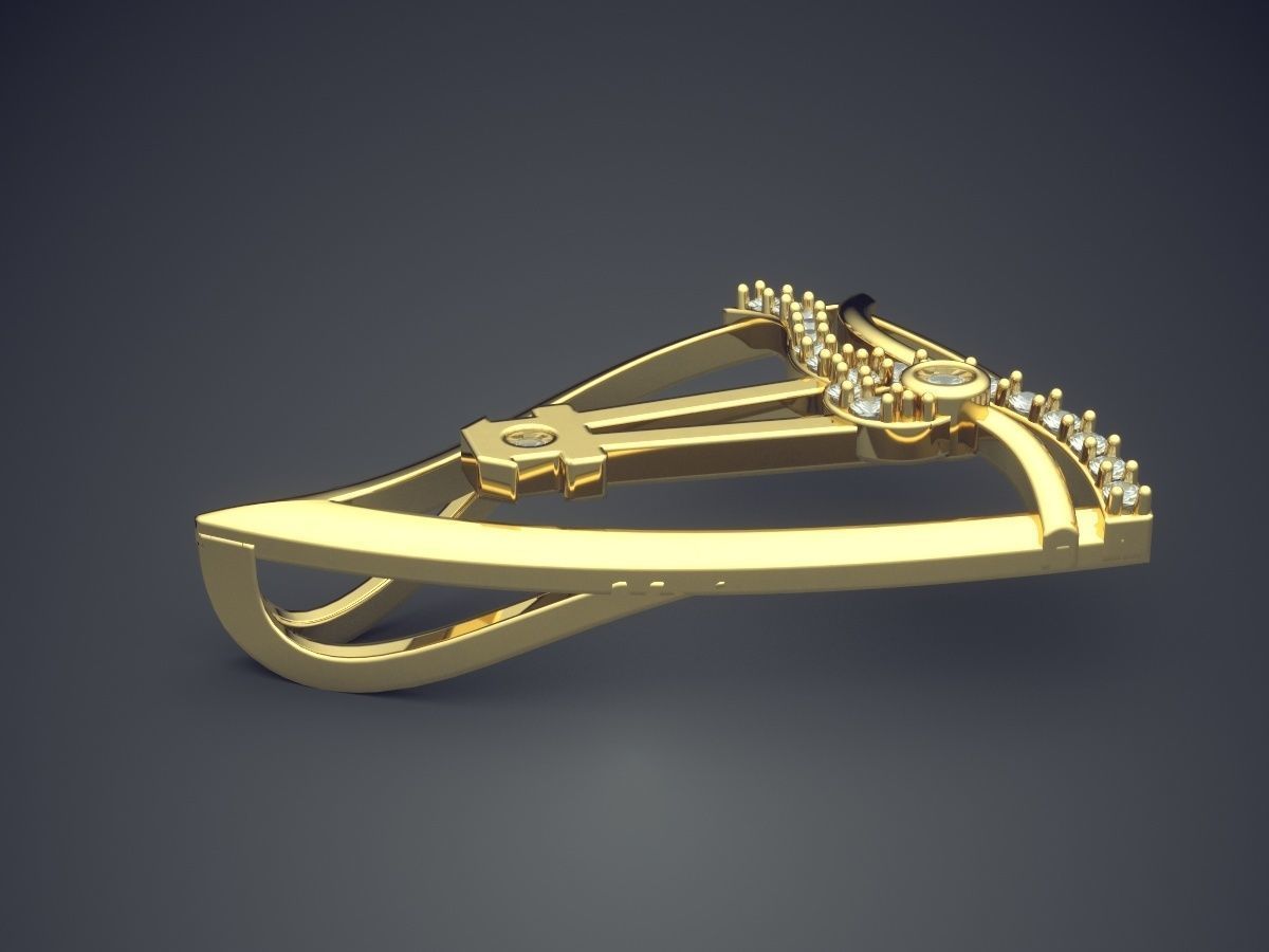 Simple Minimalistic Detailed Pendant 3D print model_3