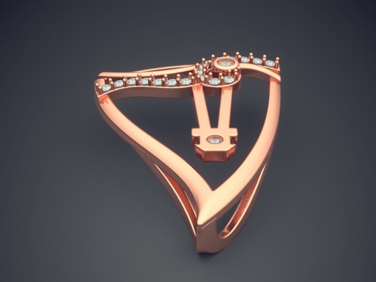 Simple Minimalistic Detailed Pendant 3D print model_2