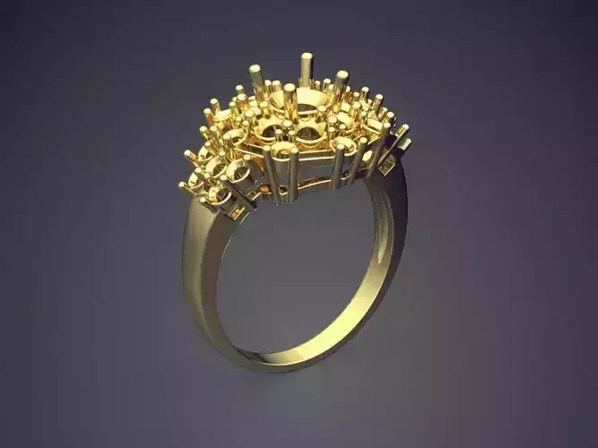 Impressively Detailed Diamond Ring